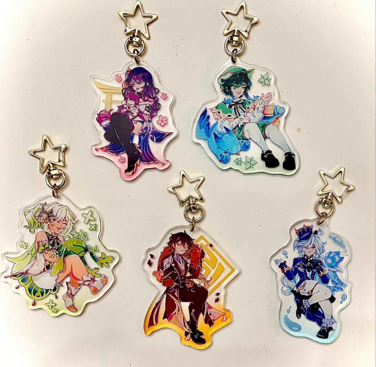 Genshin Impact Archons - Acrylic Charms